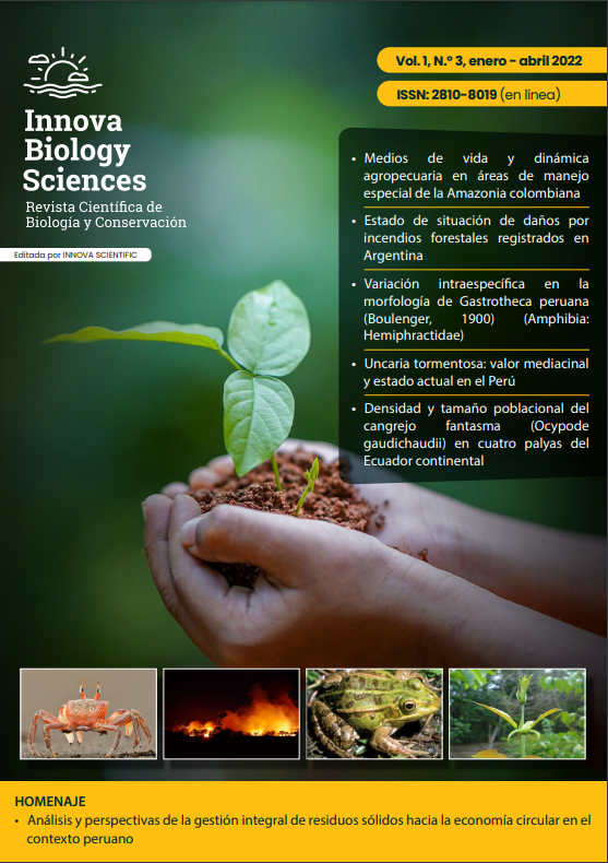 					Ver Vol. 1 Núm. 3 (2022): Revista Científica de Biología y Conservación
				